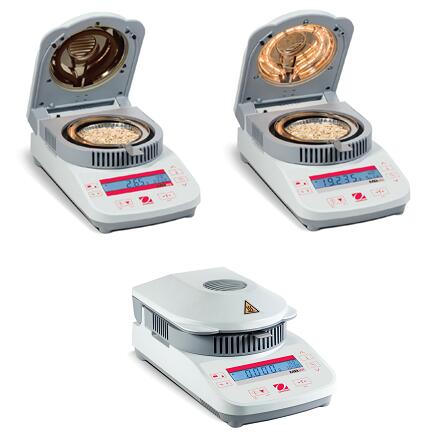 水分测定仪  MB23 、MB25 、MB27（红外加热、卤素灯加热、110、110/99、90、0.01、0.005、0.01、0.001、0.1%、0.05%、0.01%）
